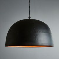 Noir Ceiling Pendant Large Black with Gold Interior