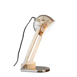 Karl - Silver - Domed Head Adjustable Table lamp