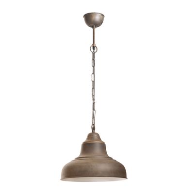 Brasserie Overhead Ceiling Pendant Small Rust