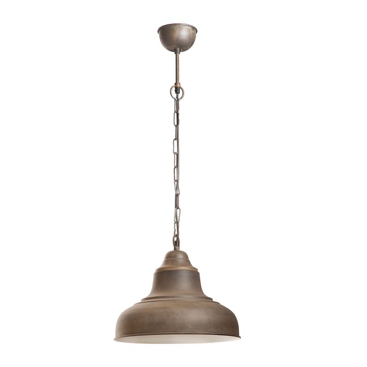 Brasserie Overhead Ceiling Pendant Small Rust