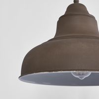 Brasserie Overhead Ceiling Pendant Small Rust