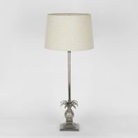 Caribbean Pineapple Table Lamp Base Antique Silver- Base Only