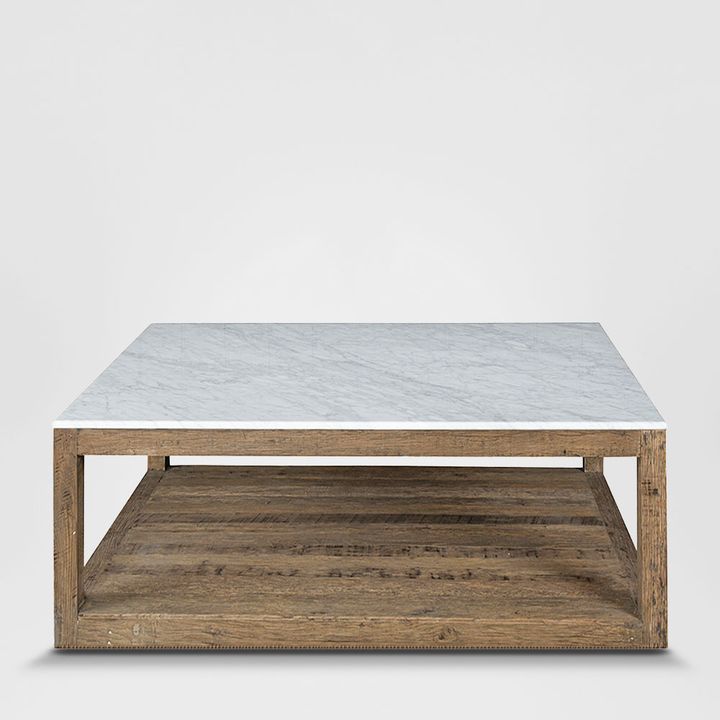 Denver Marble Coffee Table Natural & White