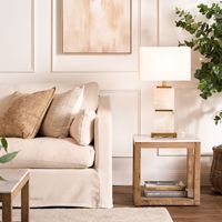 Denver Marble Side Table White