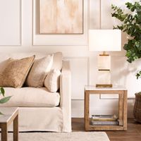 Denver Marble Side Table White