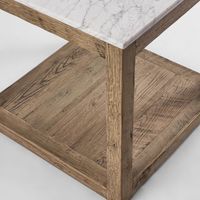 Denver Marble Side Table White