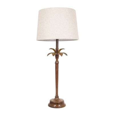 Casablanca Table Lamp Base Brown