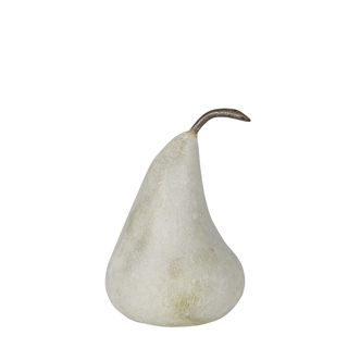 Marble Pear Small White