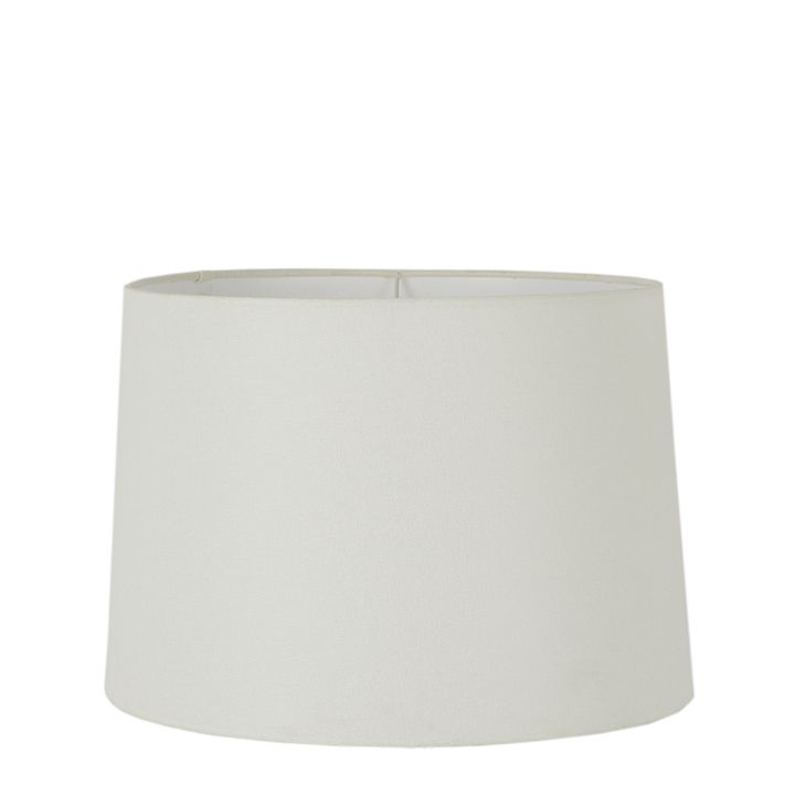 Linen Drum Lamp Shade Large Ivory