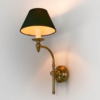Soho Curved Wall Light Base Antique Brass