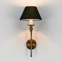 Soho Curved Wall Light Base Antique Brass