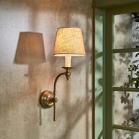 Soho Curved Wall Light Base Antique Brass