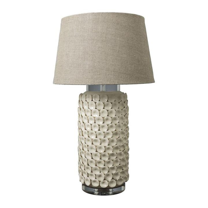 Kenilworth Ceramic Table Lamp Base Cream- Base Only