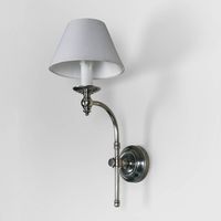 Soho Curved Wall Light Base Antique Silver