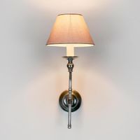 Soho Curved Wall Light Base Antique Silver