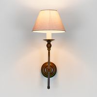 Soho Curved Wall Light Base Bronze