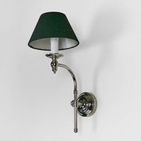 Soho Curved Wall Light Base Shiny Nickel