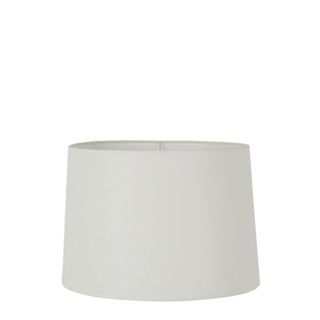 Linen Drum Lamp Shade Small  Ivory