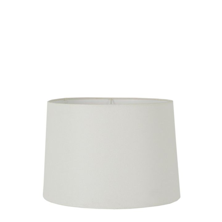Linen Drum Lamp Shade Small  Ivory