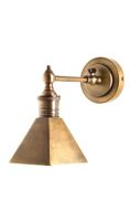 Mayfair Wall Light with Metal Shade Antique Brass