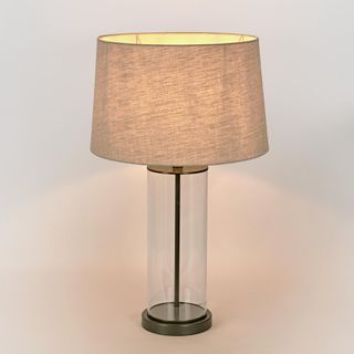 Iris Glass Table Lamp Base Black