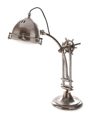 Seabury Desk Lamp Antique Silver