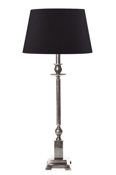Canterbury Table Lamp Base Antique Silver- Base Only