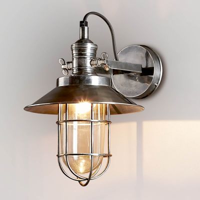 Maine Wall Light Antique Silver