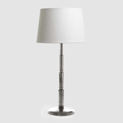 Chapman Table Lamp Base Antique Silver- Base Only