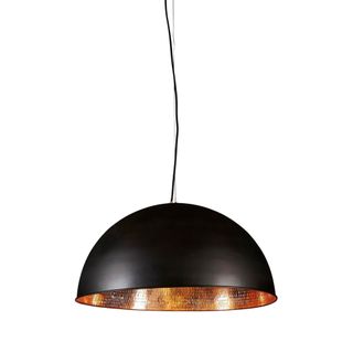 Alfresco Dome Ceiling Pendant Lamp Black and Copper