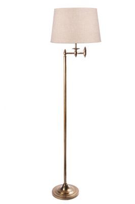 Macleay Floor Lamp Base Antique Brass