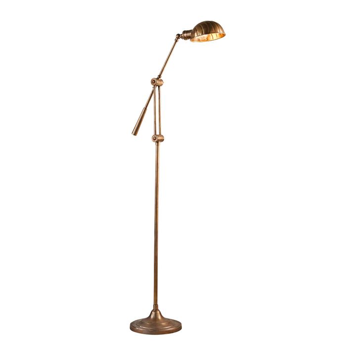 Calais Floor Lamp Antique Brass