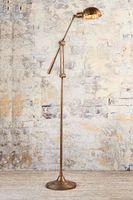 Calais Floor Lamp Antique Brass