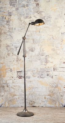 Calais Floor Lamp Antique Silver