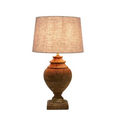 Amphora Table Lamp Base Small Dark Natural