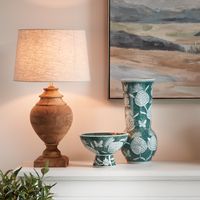 Amphora Table Lamp Base Small Dark Natural