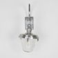Savoy Outdoor Wall Light with Glass Shade Antique Silver
