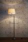 Macleay Floor Lamp Base Antique Silver