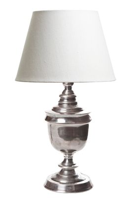 Sheffield Table Lamp Base Antique Silver