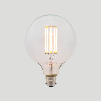 G125 Long LED Filament - Clear Glass - 8W B22 2200k