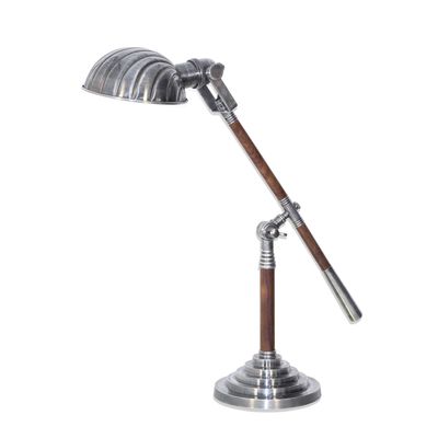 Hartford Desk Lamp Antique Silver