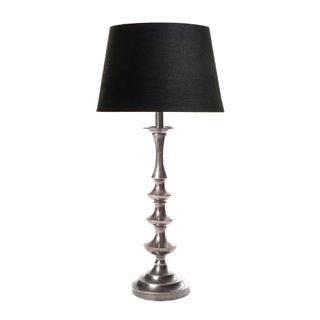Gloucester Table Lamp Base Antique Silver