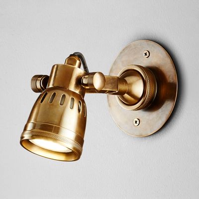 Seattle Short Arm Wall Light Brass