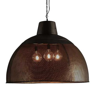 Riva Ceiling Pendant Extra Large Matt Black and Gold