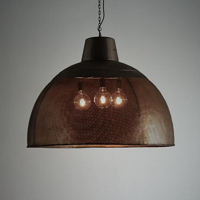 Riva Ceiling Pendant Extra Large Matt Black and Gold