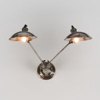 RemingtonWall Light with Metal Shade Silver