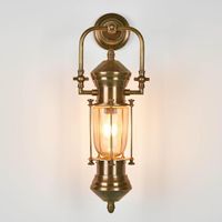 Lisbon Outdoor Wall Light Antique Brass