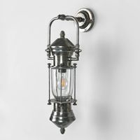 Lisbon Outdoor Wall Light Antique Silver