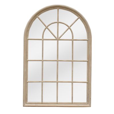 Hamptons Arched Mirror 1x1.5m Natural