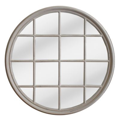 Hamptons Round Mirror 1.2x1.2m Natural